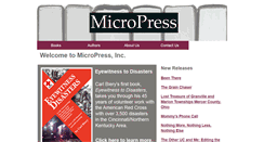 Desktop Screenshot of micropressbooks.com