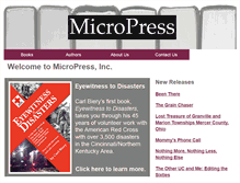 Tablet Screenshot of micropressbooks.com